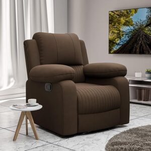 Green Soul Laze Single Seater Recliner Sofa – Suede Fabric with Rocking & Revolving Function
