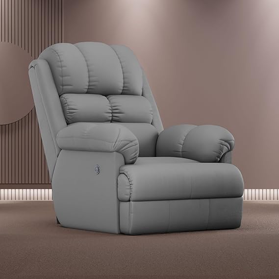 The Sleep Company Luxe Motorised Single Recliner – Patented SmartGRID Technology in Blue