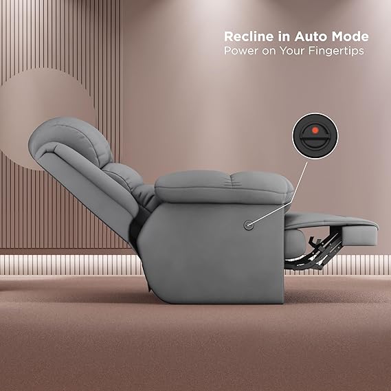 The Sleep Company Luxe Motorised Single Recliner – Patented SmartGRID Technology in Blue - Image 3